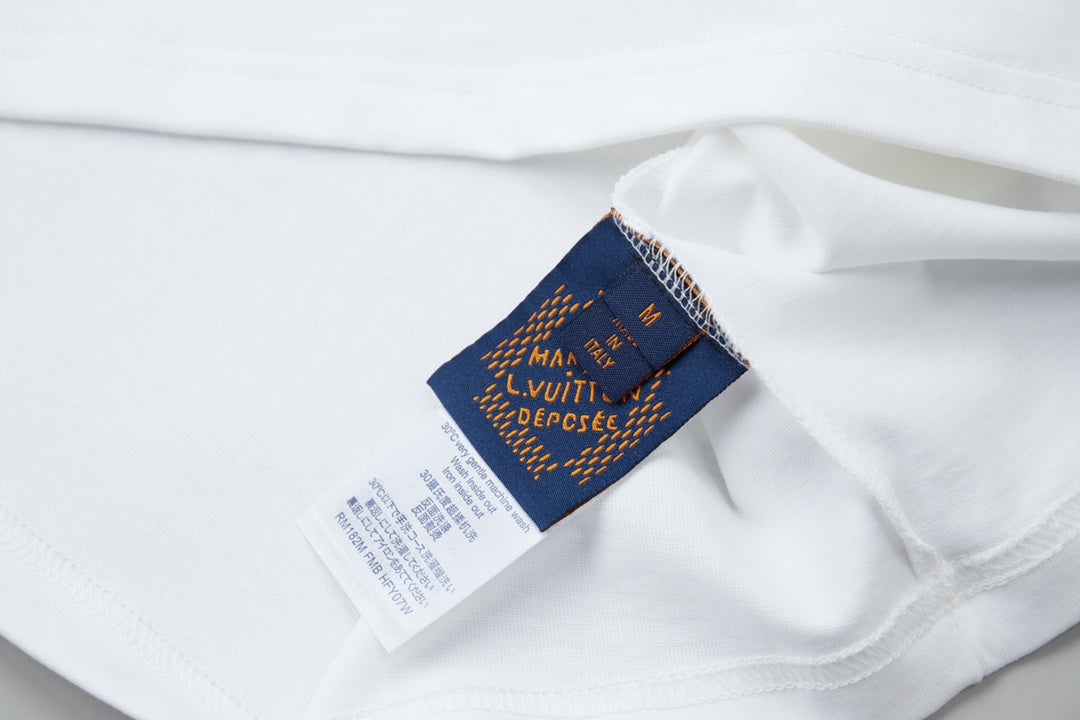 260106 New high-quality three-dimensional thick plate letter T-shirt