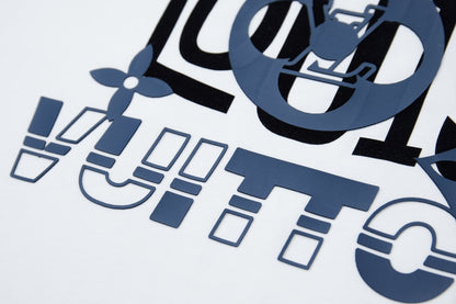 260106 New high-quality three-dimensional thick plate letter T-shirt