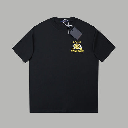 260106 New high-quality three-dimensional thick plate letter T-shirt