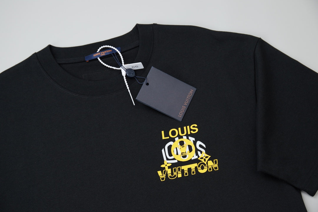 260106 New high-quality three-dimensional thick plate letter T-shirt