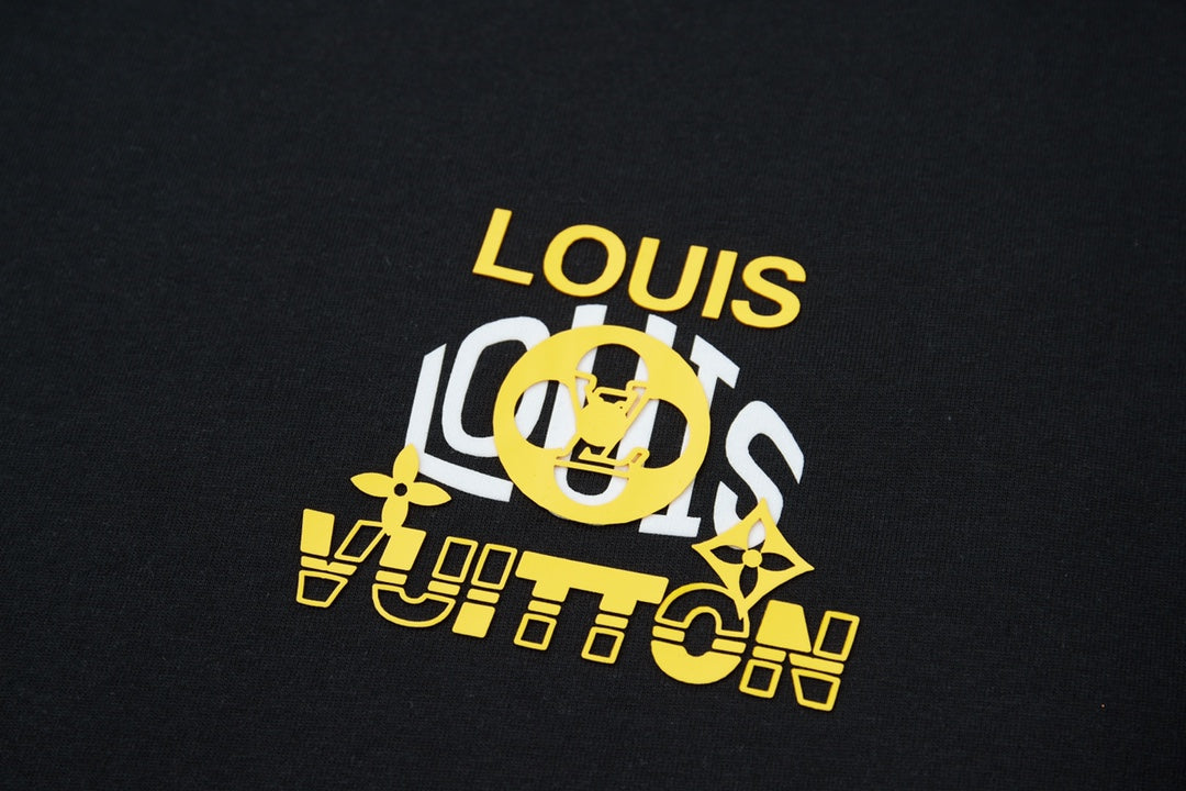 260106 New high-quality three-dimensional thick plate letter T-shirt