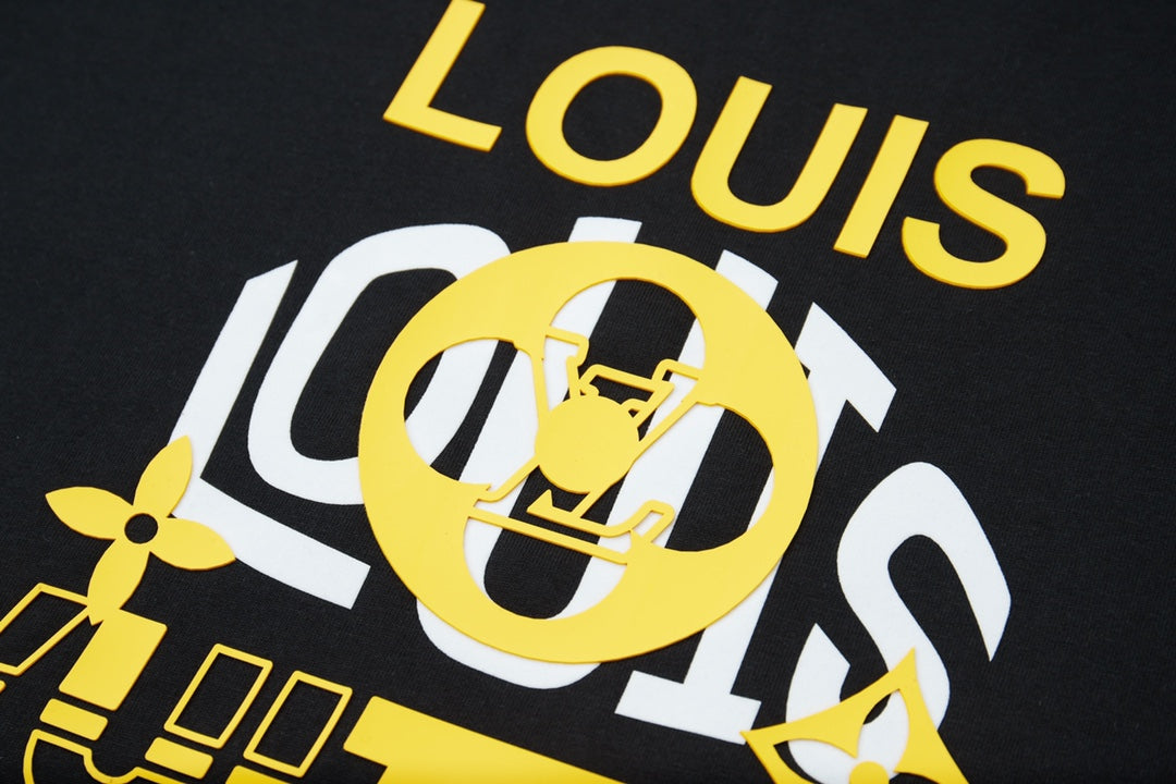 260106 New high-quality three-dimensional thick plate letter T-shirt