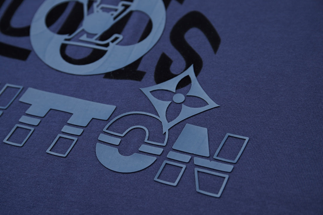 260106 New high-quality three-dimensional thick plate letter T-shirt