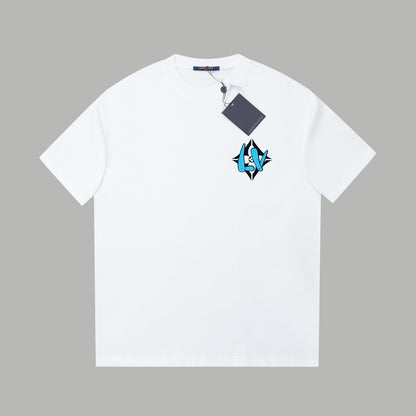 260106 New high-quality three-dimensional thick plate letter T-shirt