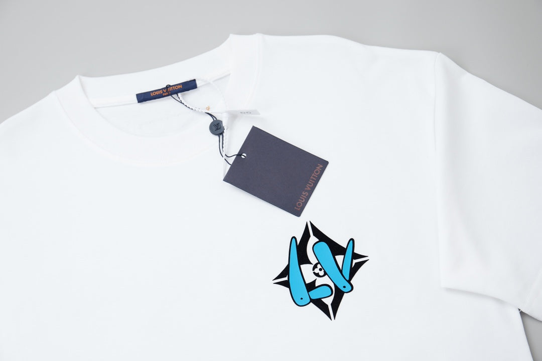 260106 New high-quality three-dimensional thick plate letter T-shirt