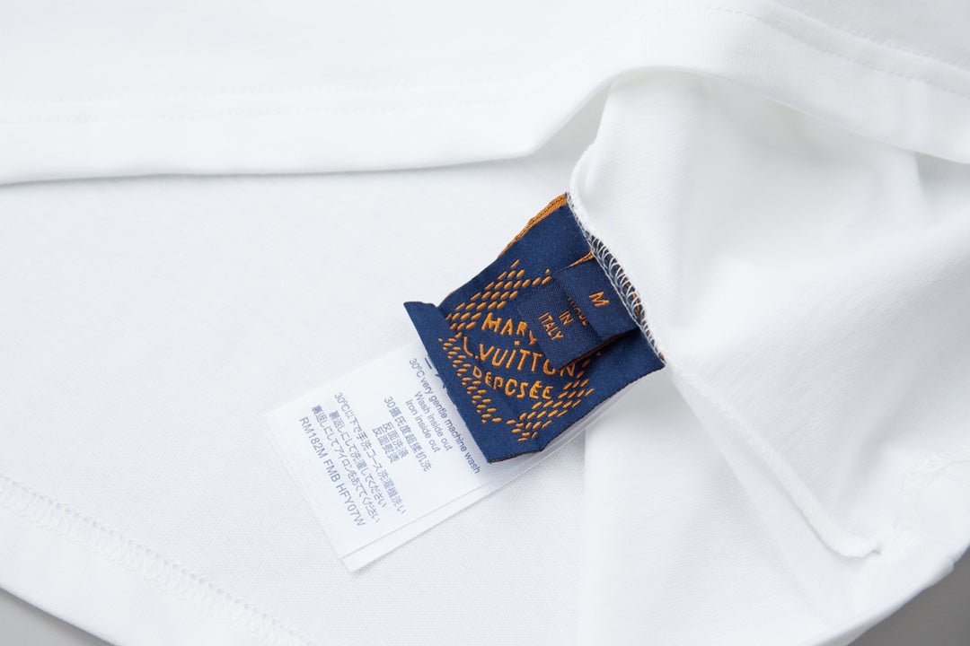 260106 New high-quality three-dimensional thick plate letter T-shirt