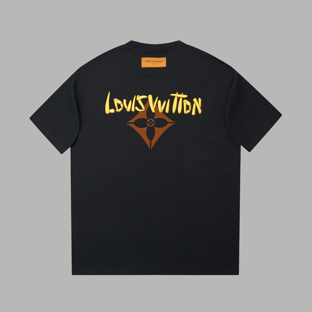 260106 New high-quality three-dimensional thick plate letter T-shirt
