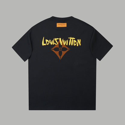 260106 New high-quality three-dimensional thick plate letter T-shirt
