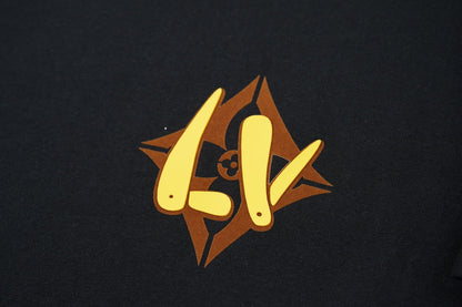 260106 New high-quality three-dimensional thick plate letter T-shirt