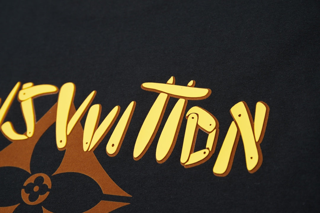 260106 New high-quality three-dimensional thick plate letter T-shirt
