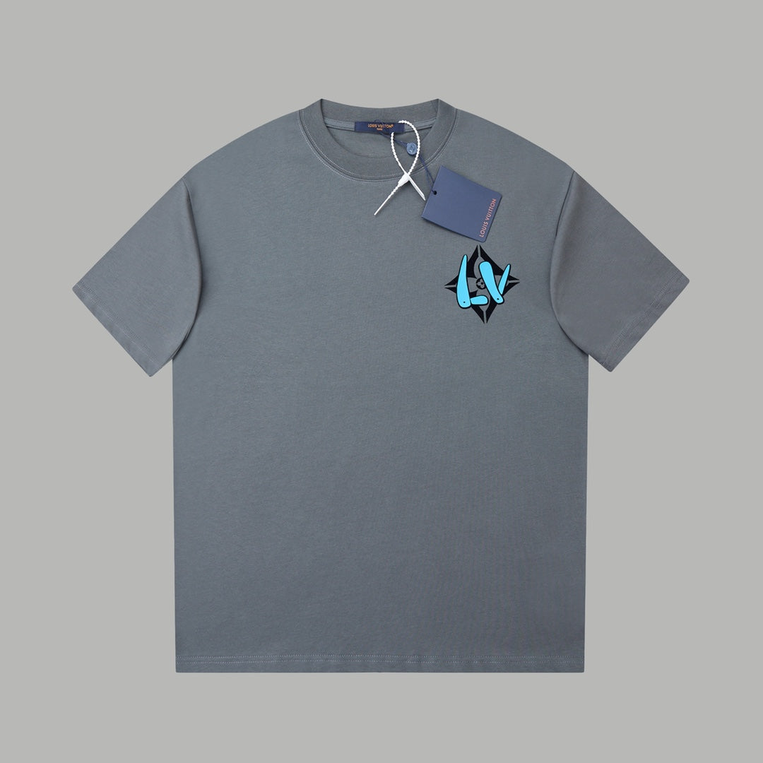 260106 New high-quality three-dimensional thick plate letter T-shirt