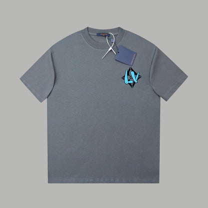 260106 New high-quality three-dimensional thick plate letter T-shirt