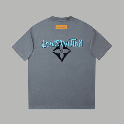 260106 New high-quality three-dimensional thick plate letter T-shirt
