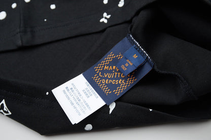 260106 New high-quality starry sky diamond embossed full-print T-shirt
