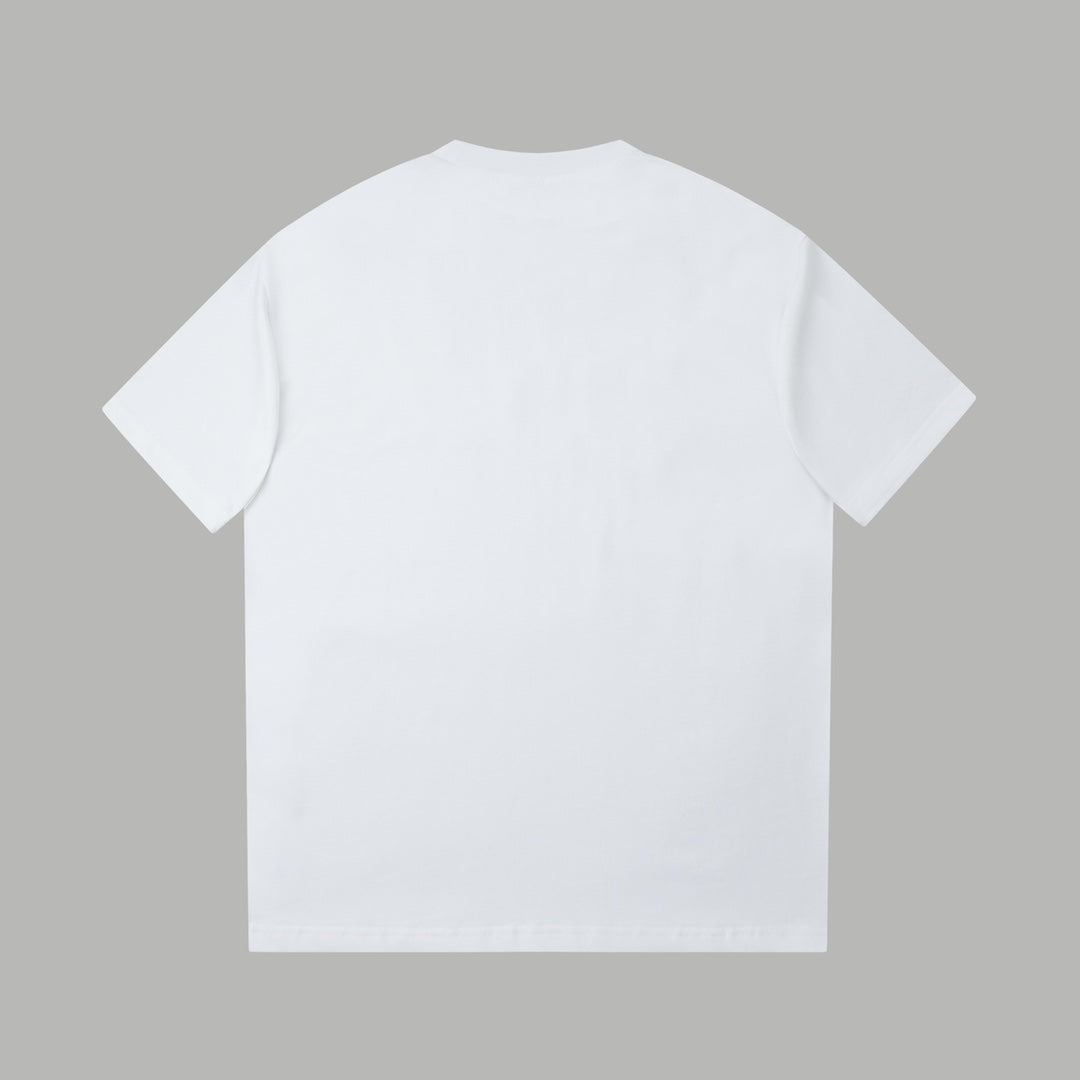 260106 New high-quality embroidered logo icon printed T-shirt