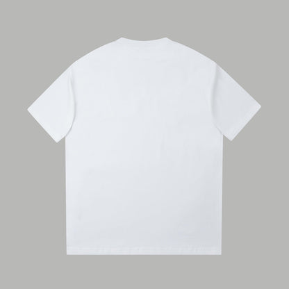 260106 New high-quality embroidered logo icon printed T-shirt