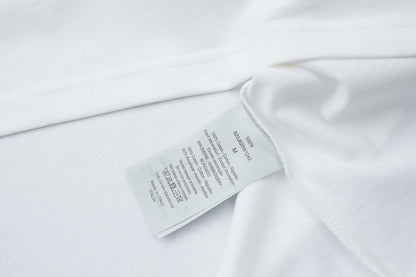 260106 New high-quality embroidered logo icon printed T-shirt