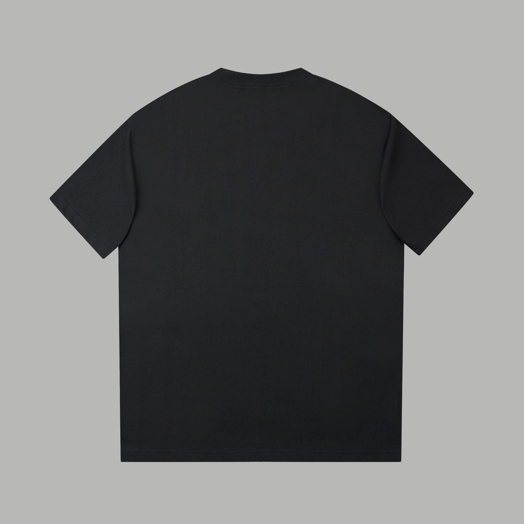 260106 New high-quality embroidered logo icon printed T-shirt