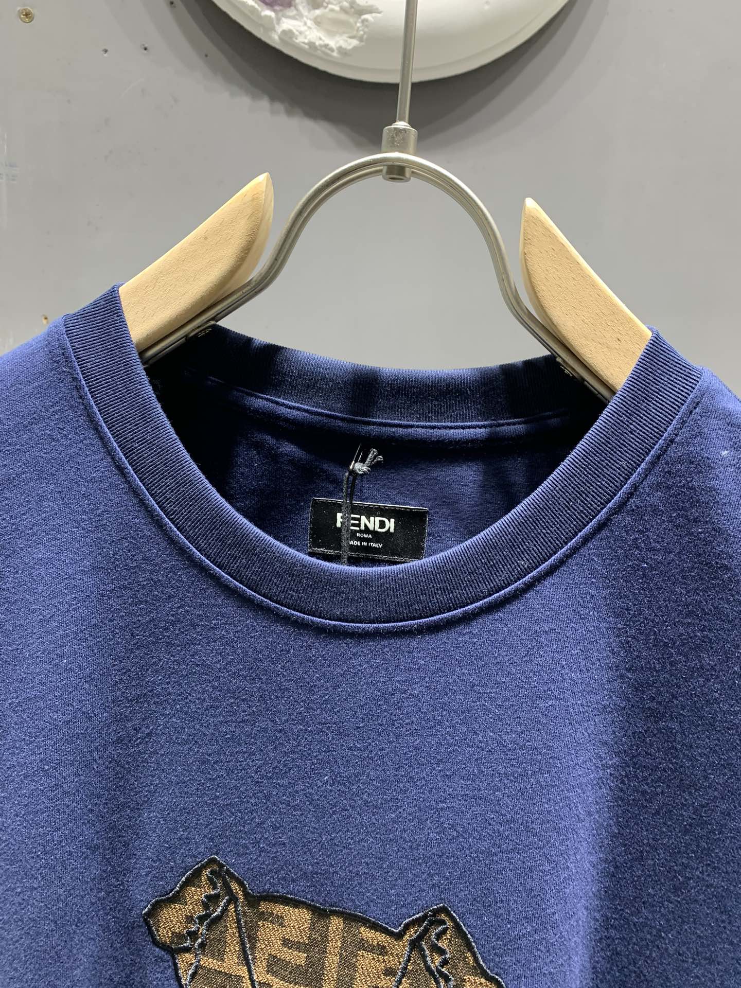 260106 New high-quality jacquard patch T-shirt