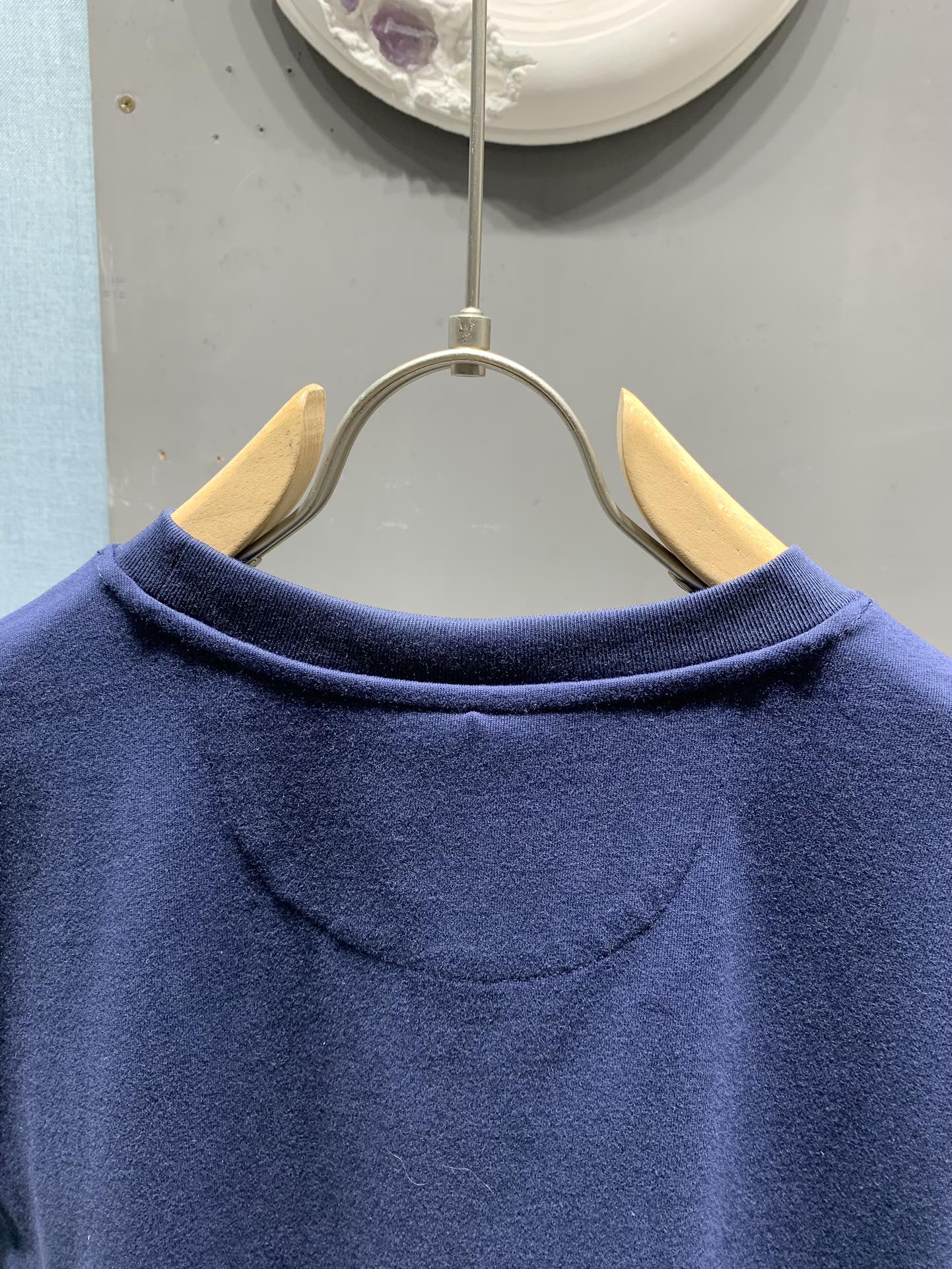 260106 New high-quality jacquard patch T-shirt