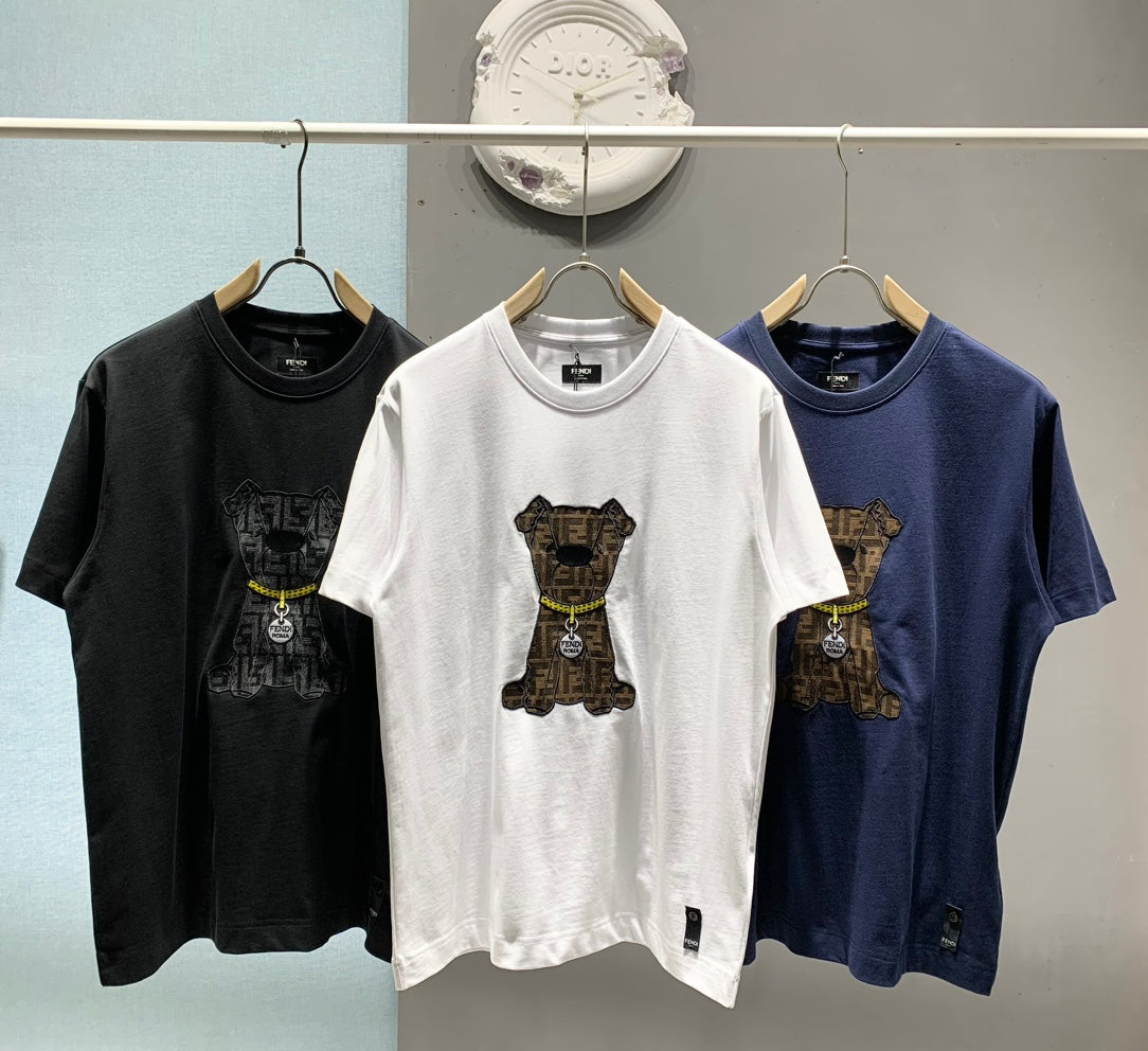 260106 New high-quality jacquard patch T-shirt