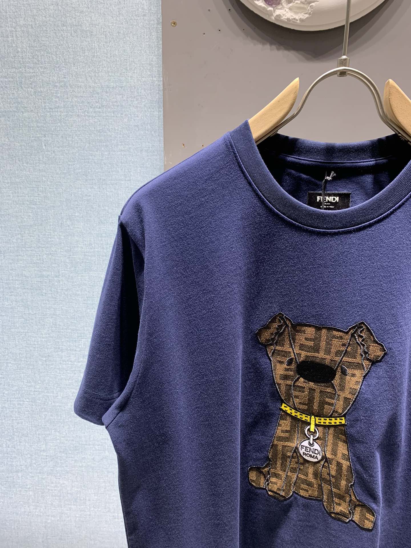 260106 New high-quality jacquard patch T-shirt