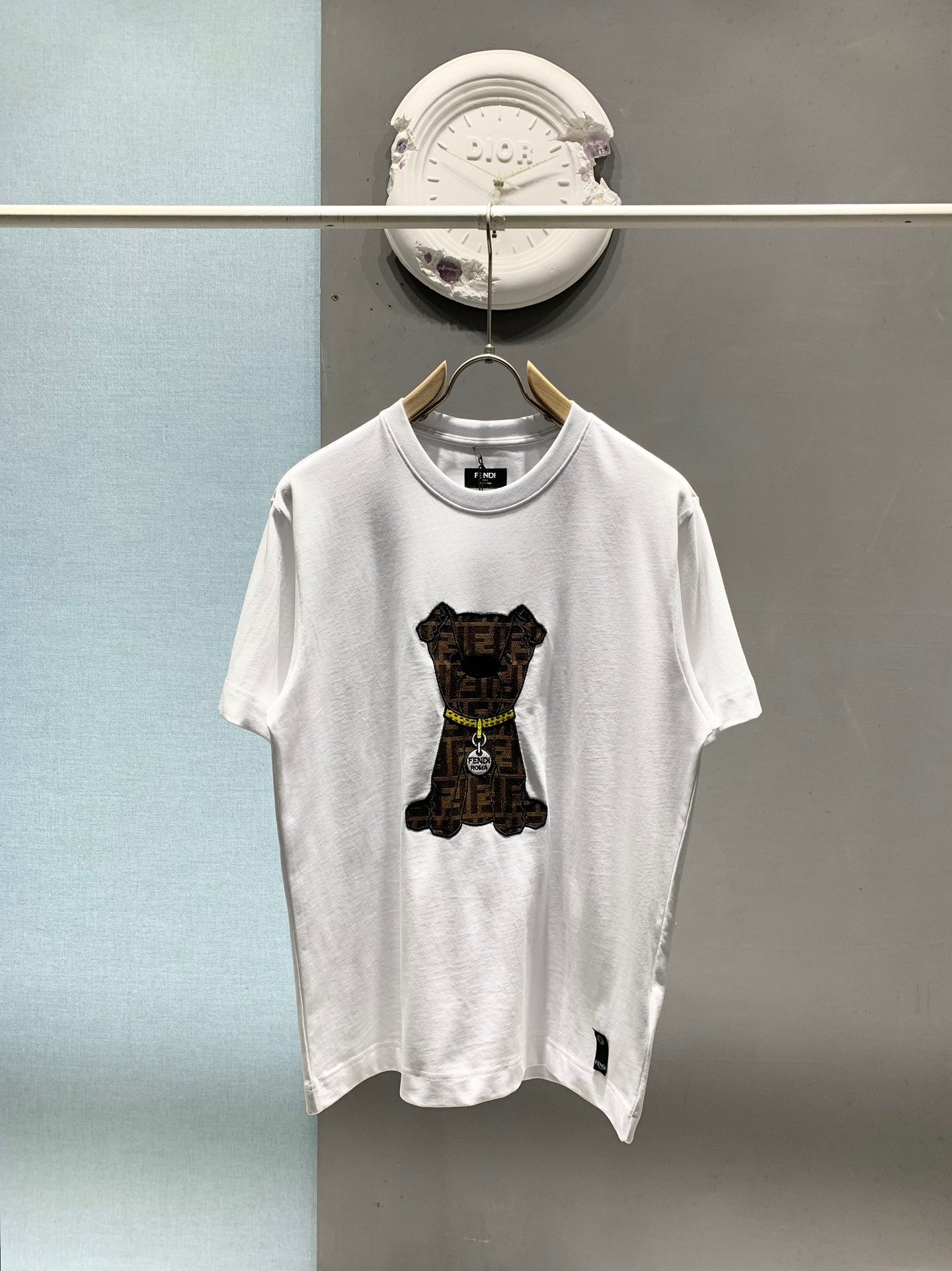 260106 New high-quality jacquard patch T-shirt