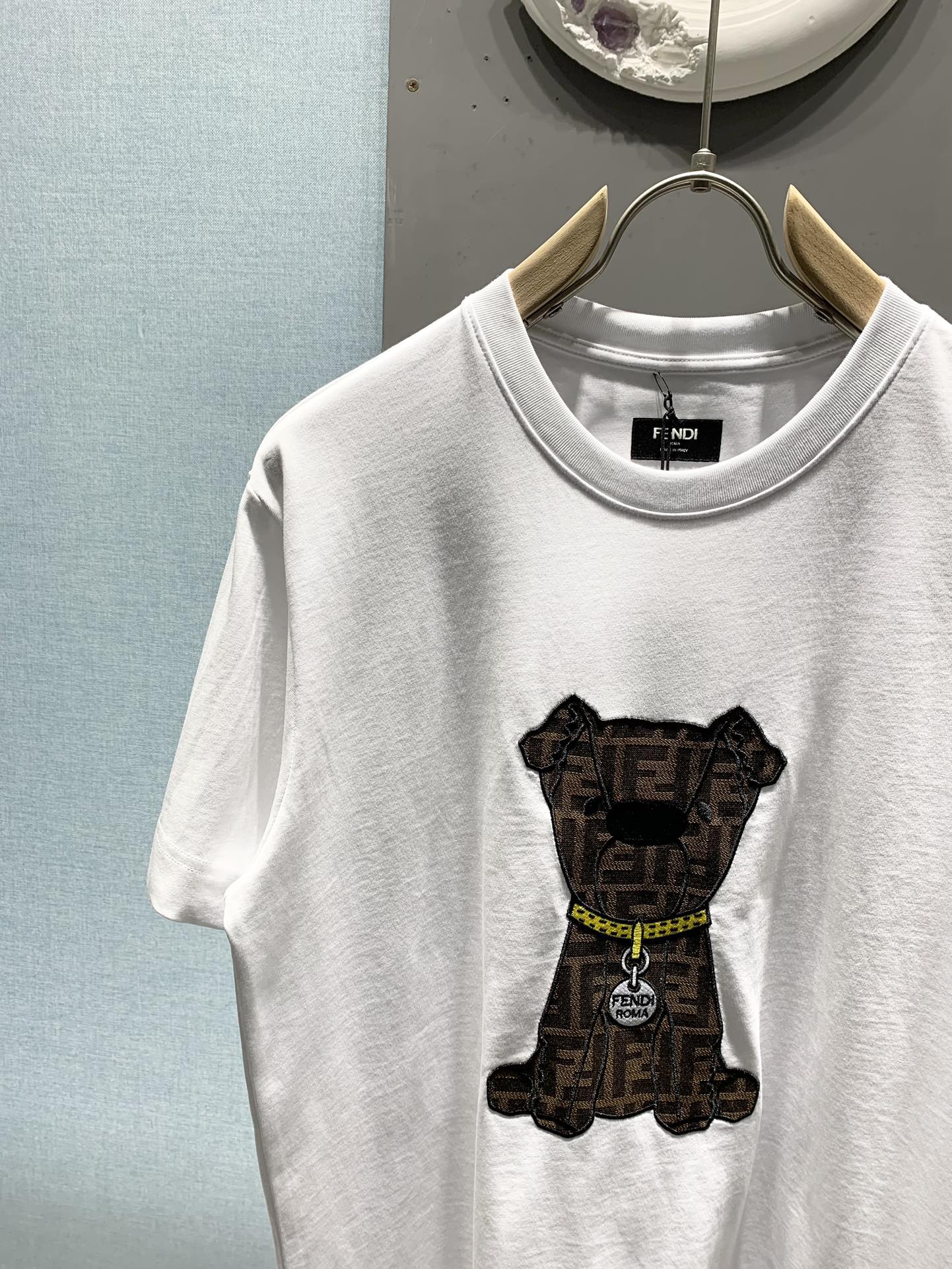 260106 New high-quality jacquard patch T-shirt