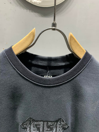260106 New high-quality jacquard patch T-shirt