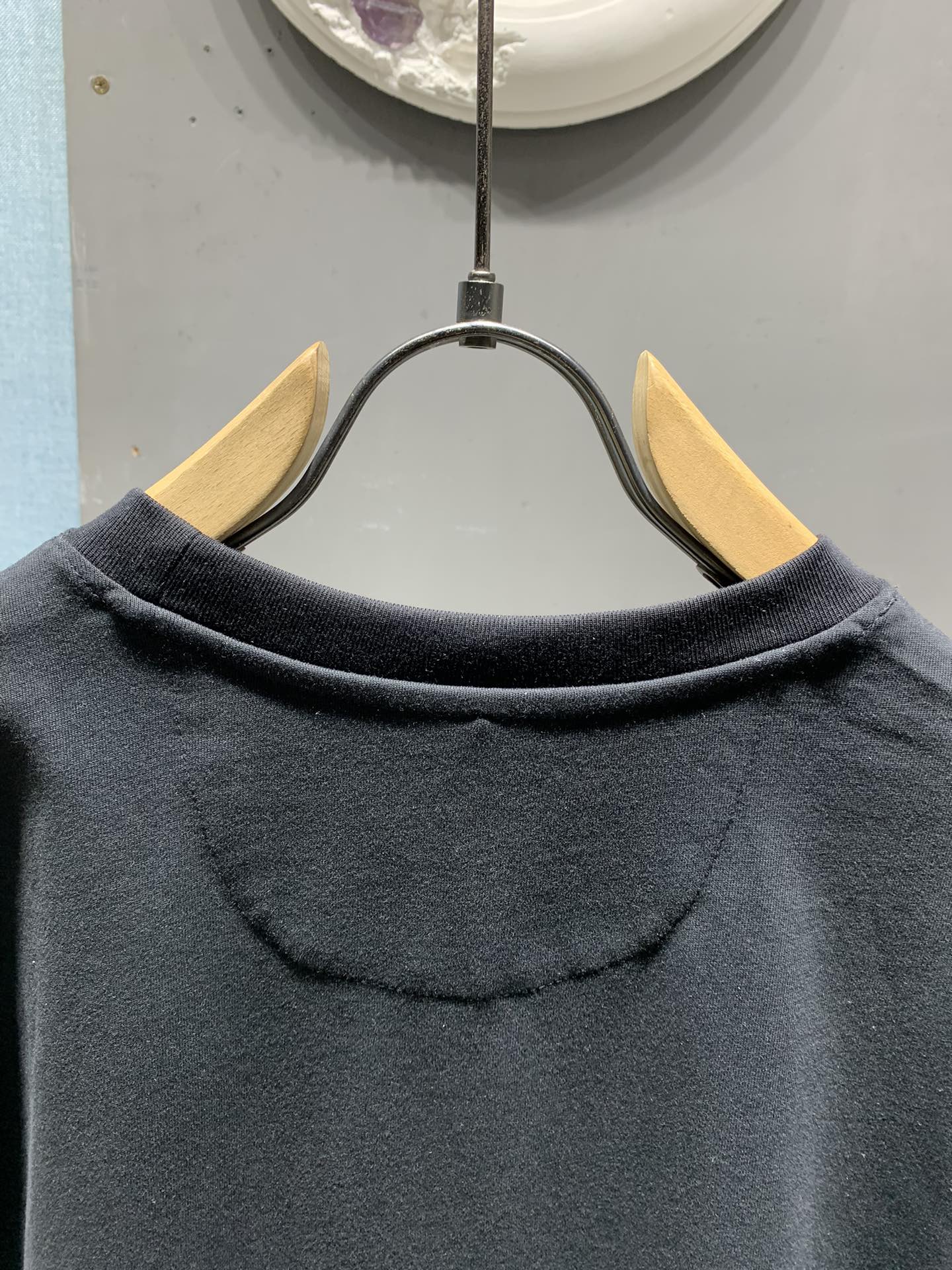 260106 New high-quality jacquard patch T-shirt
