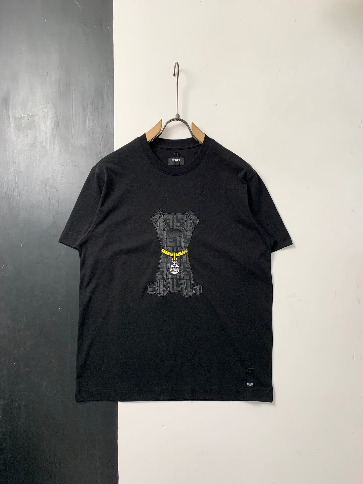 260106 New high-quality jacquard patch T-shirt