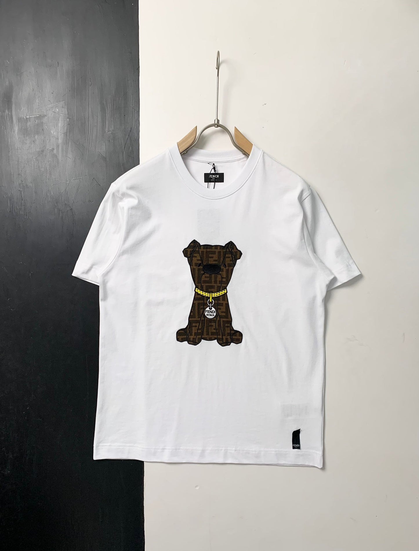 260106 New high-quality jacquard patch T-shirt