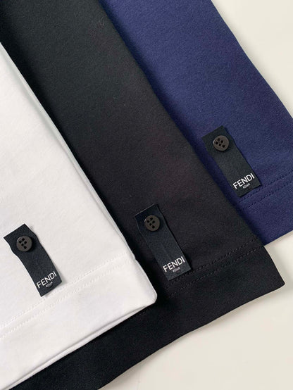 260106 New high-quality jacquard patch T-shirt