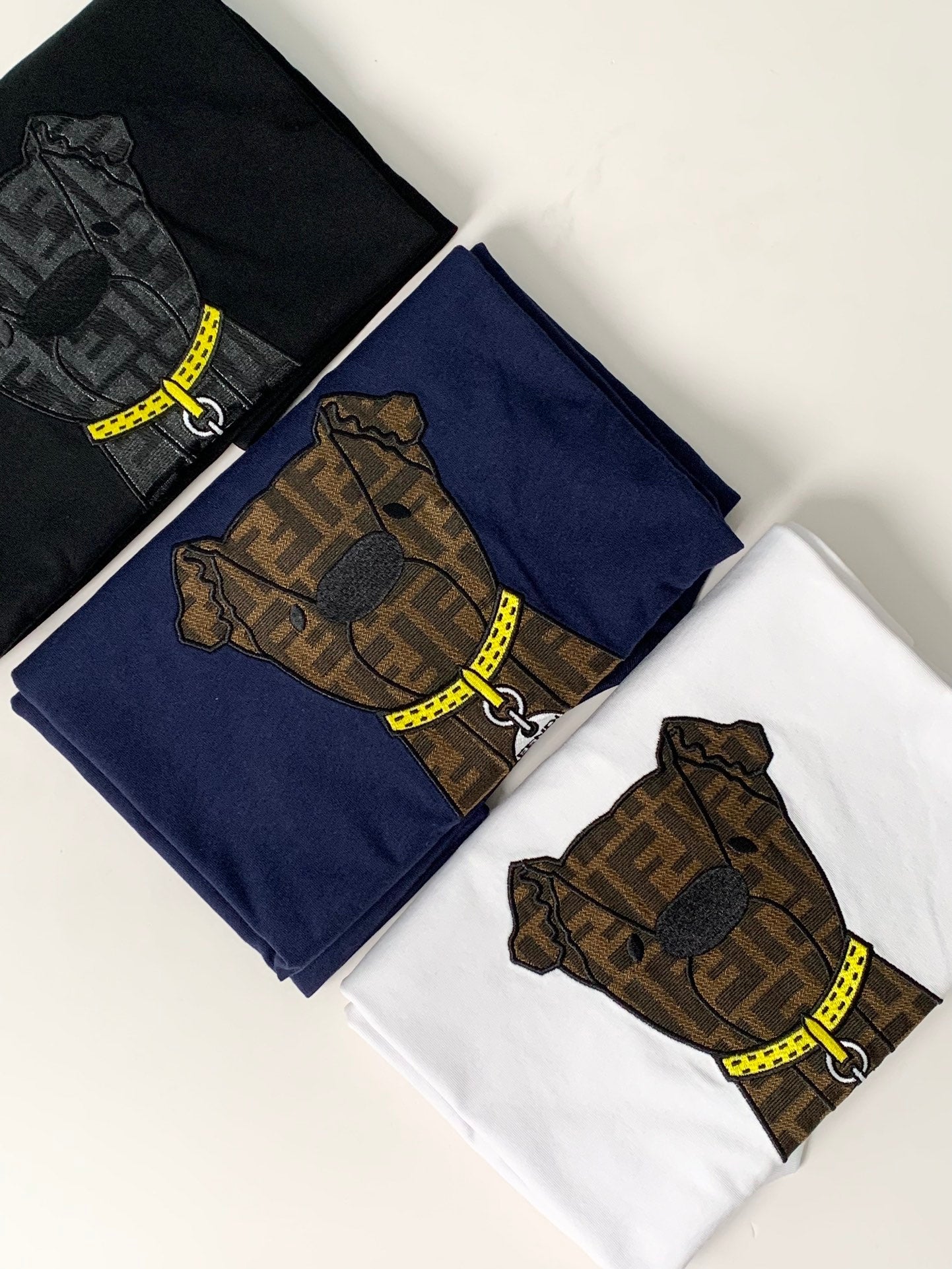 260106 New high-quality jacquard patch T-shirt