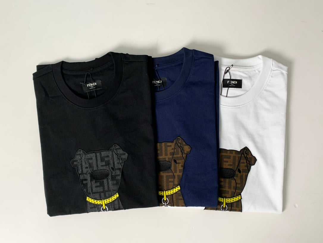 260106 New high-quality jacquard patch T-shirt