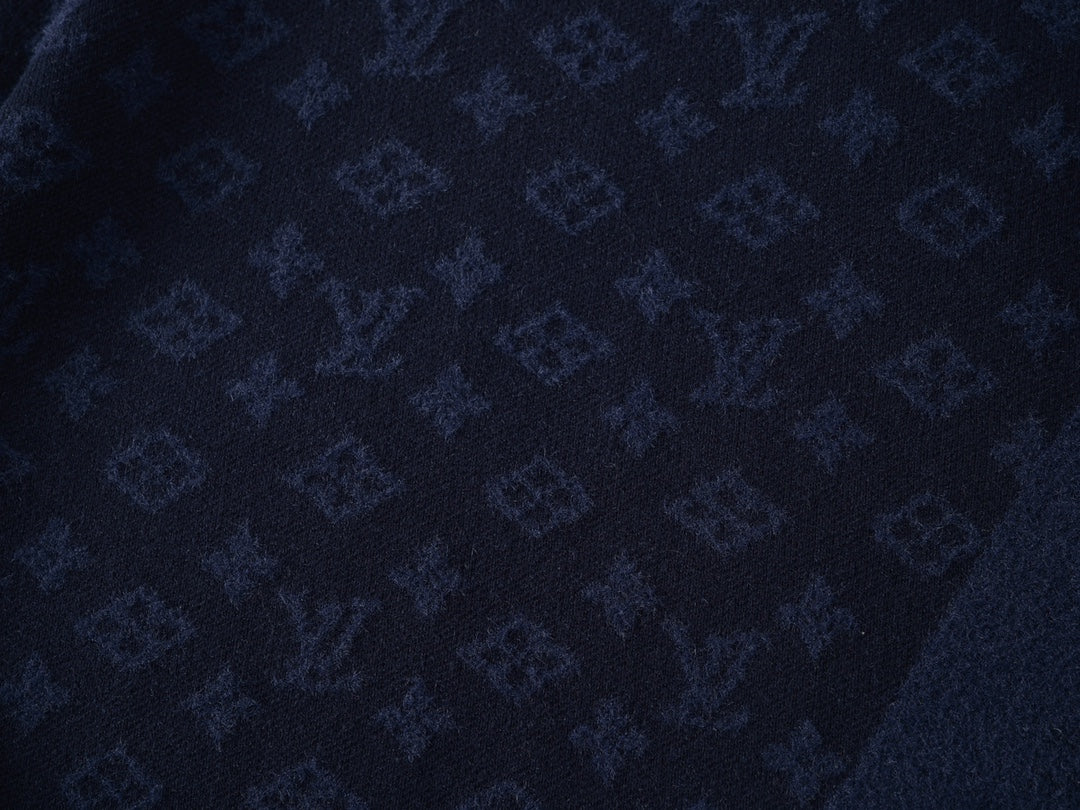 260106 New high-quality patchwork jacquard woolen T-shirt