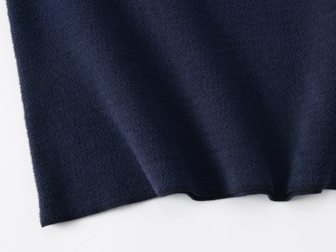 260106 New high-quality patchwork jacquard woolen T-shirt
