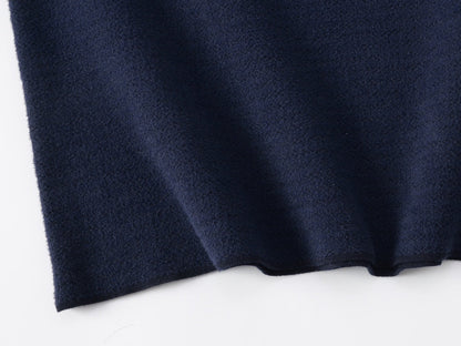260106 New high-quality patchwork jacquard woolen T-shirt