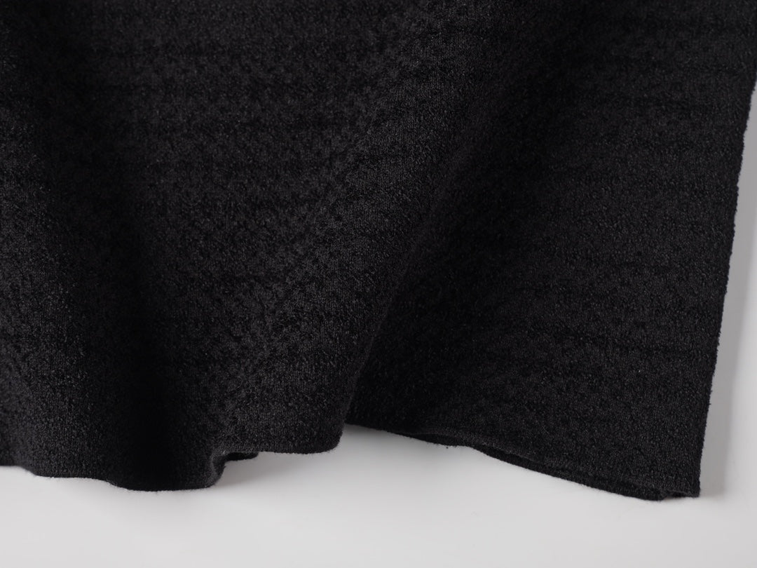 260106 New high-quality patchwork jacquard woolen T-shirt