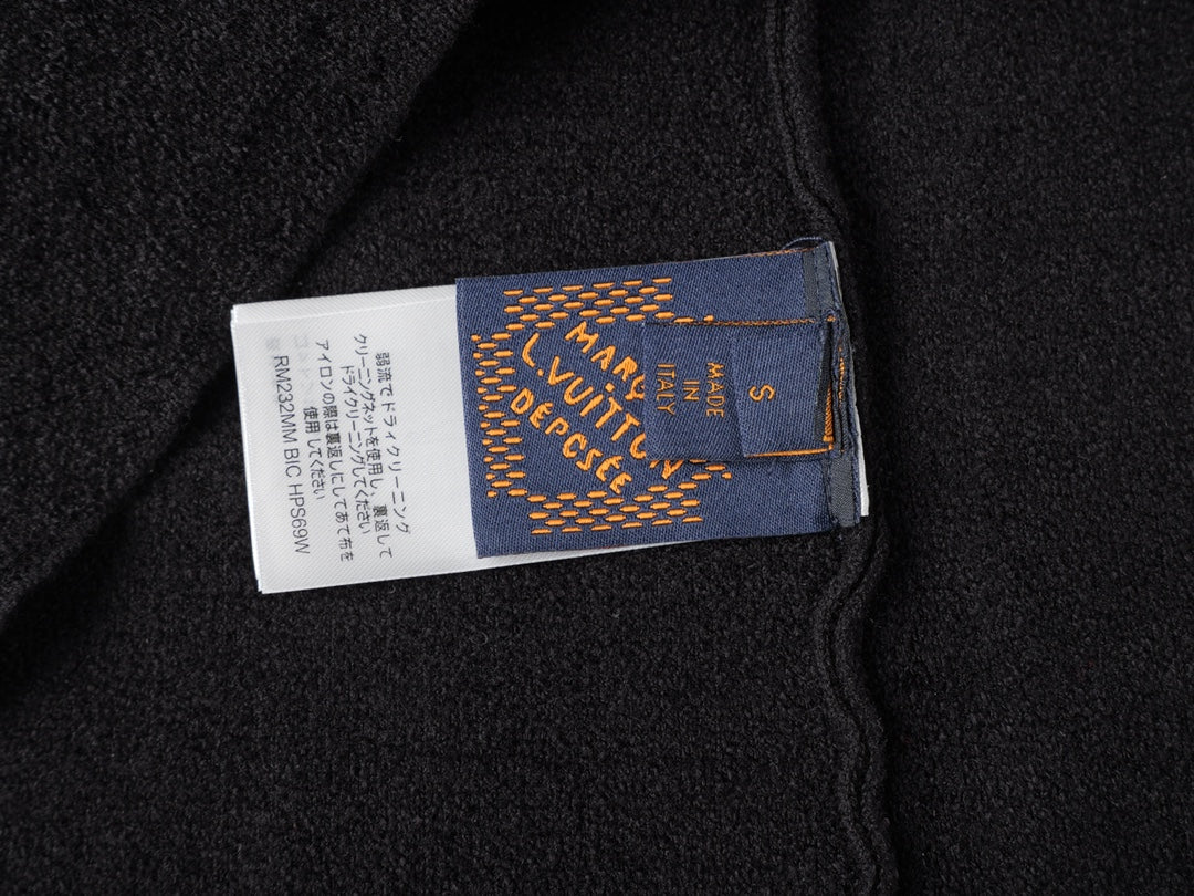 260106 New high-quality patchwork jacquard woolen T-shirt