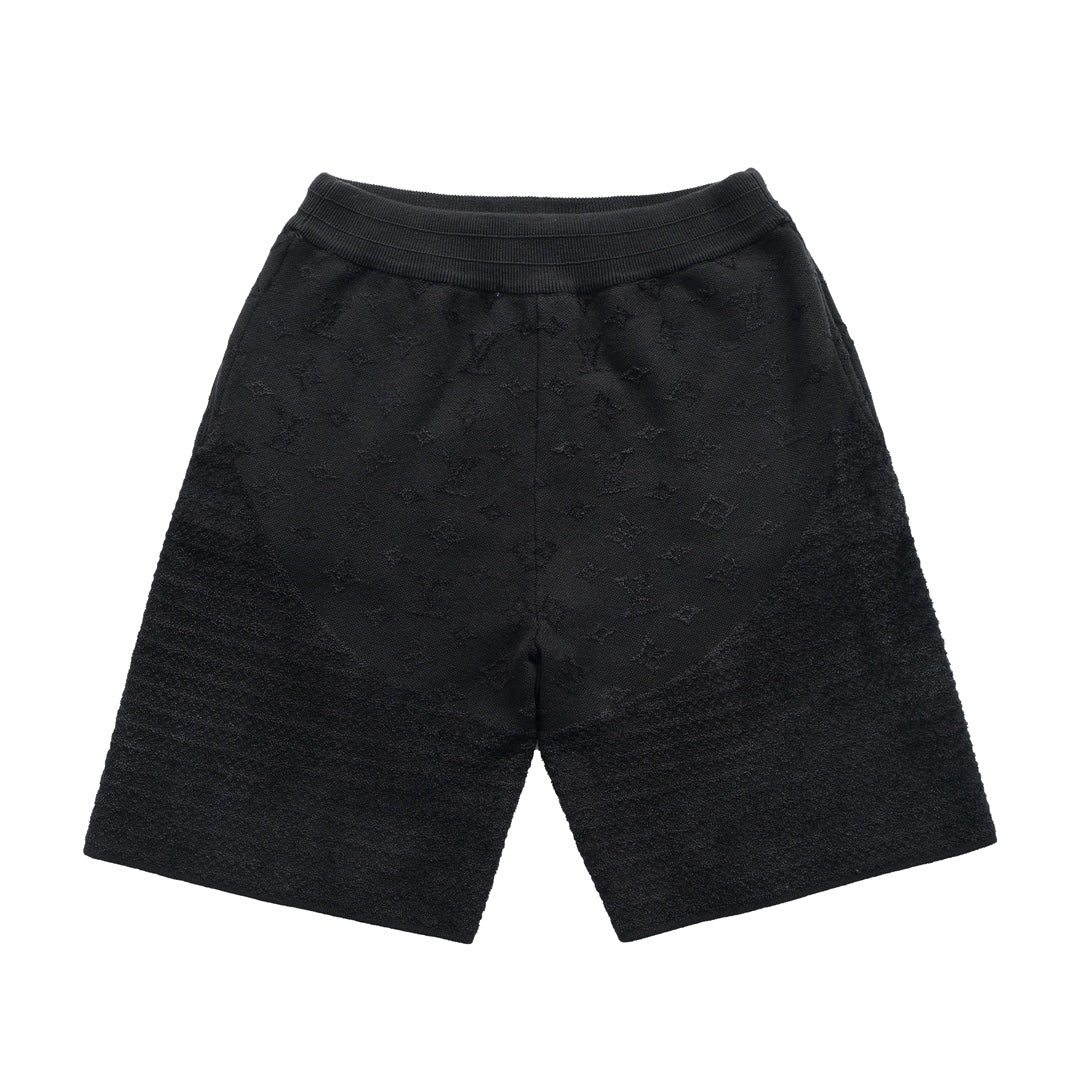 260106 New high-quality patchwork jacquard woolen shorts