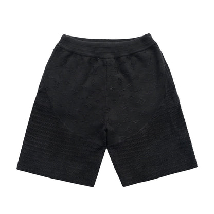 260106 New high-quality patchwork jacquard woolen shorts