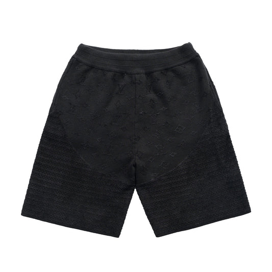 260106 New high-quality patchwork jacquard woolen shorts