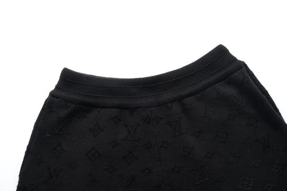 260106 New high-quality patchwork jacquard woolen shorts
