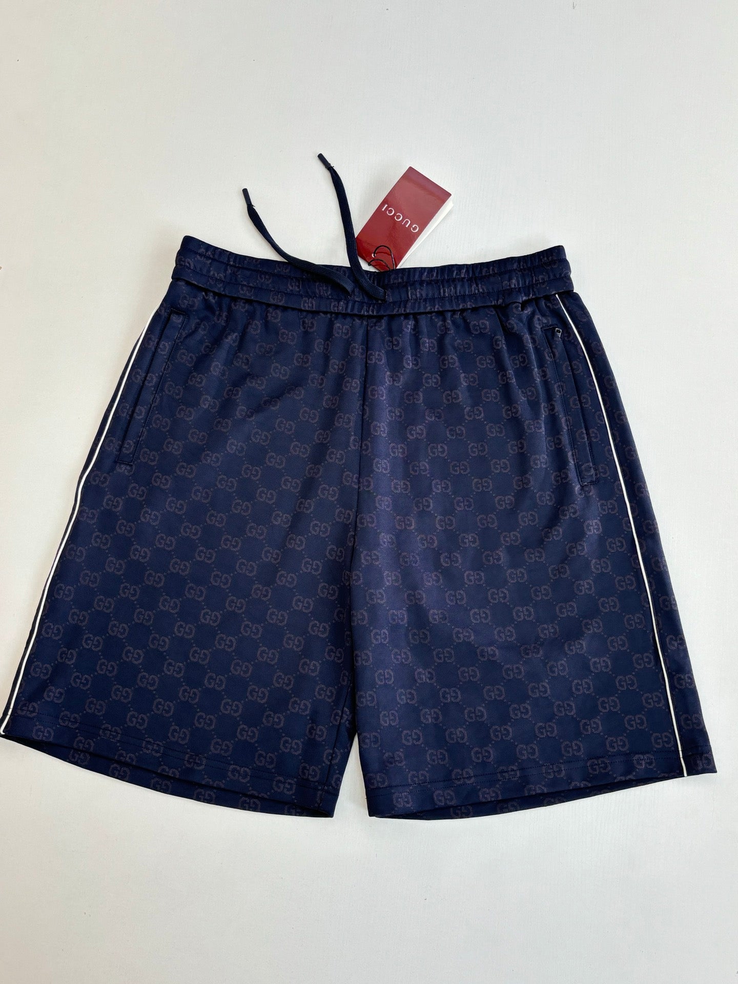 260106 New high-quality full-print plain knitted jacquard suit shorts