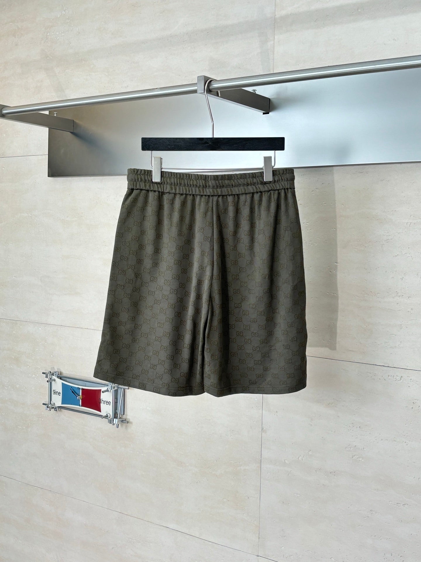 260106 New high-quality full-print plain knitted jacquard suit shorts