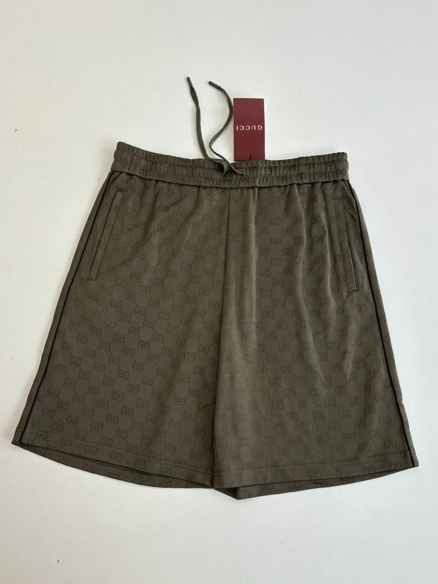 260106 New high-quality full-print plain knitted jacquard suit shorts