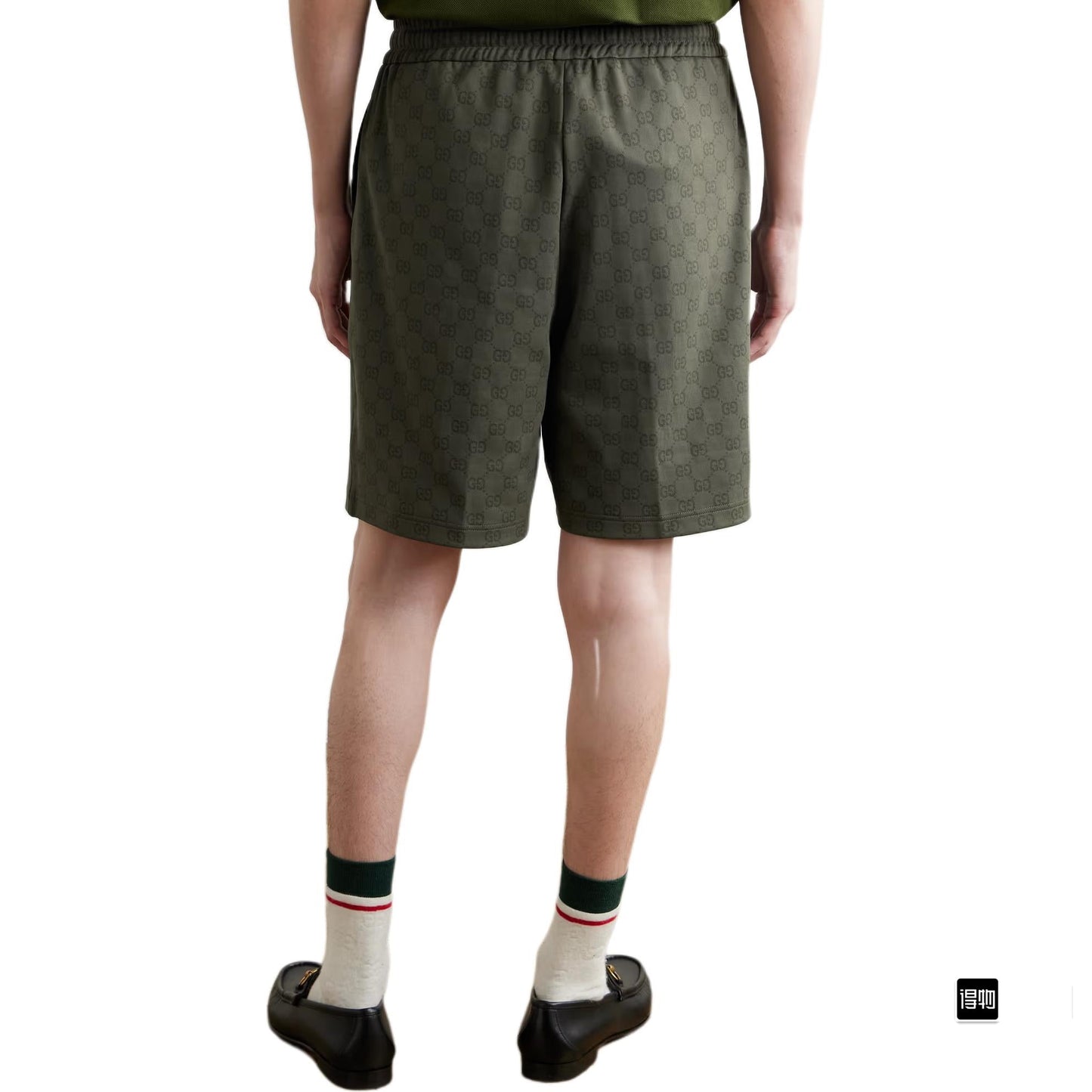 260106 New high-quality full-print plain knitted jacquard suit shorts