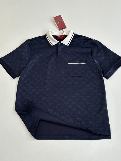 260106 New high-quality full-print plain weave jacquard suit T-shirt