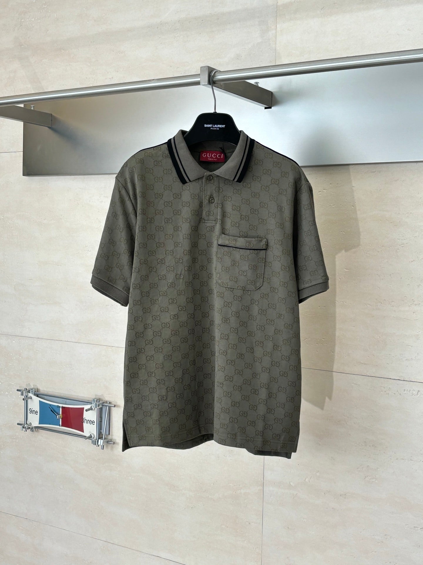 260106 New high-quality full-print plain weave jacquard suit T-shirt
